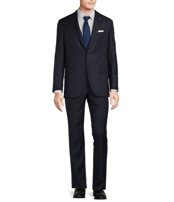 Cremieux Modern Fit Flat Front Tonal Plaid 2-Piece Suit Product Image