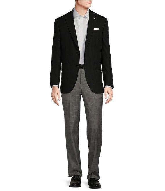Hickey Freeman Modern Fit Flat Front Stripe Pattern 2- Piece Suit Product Image