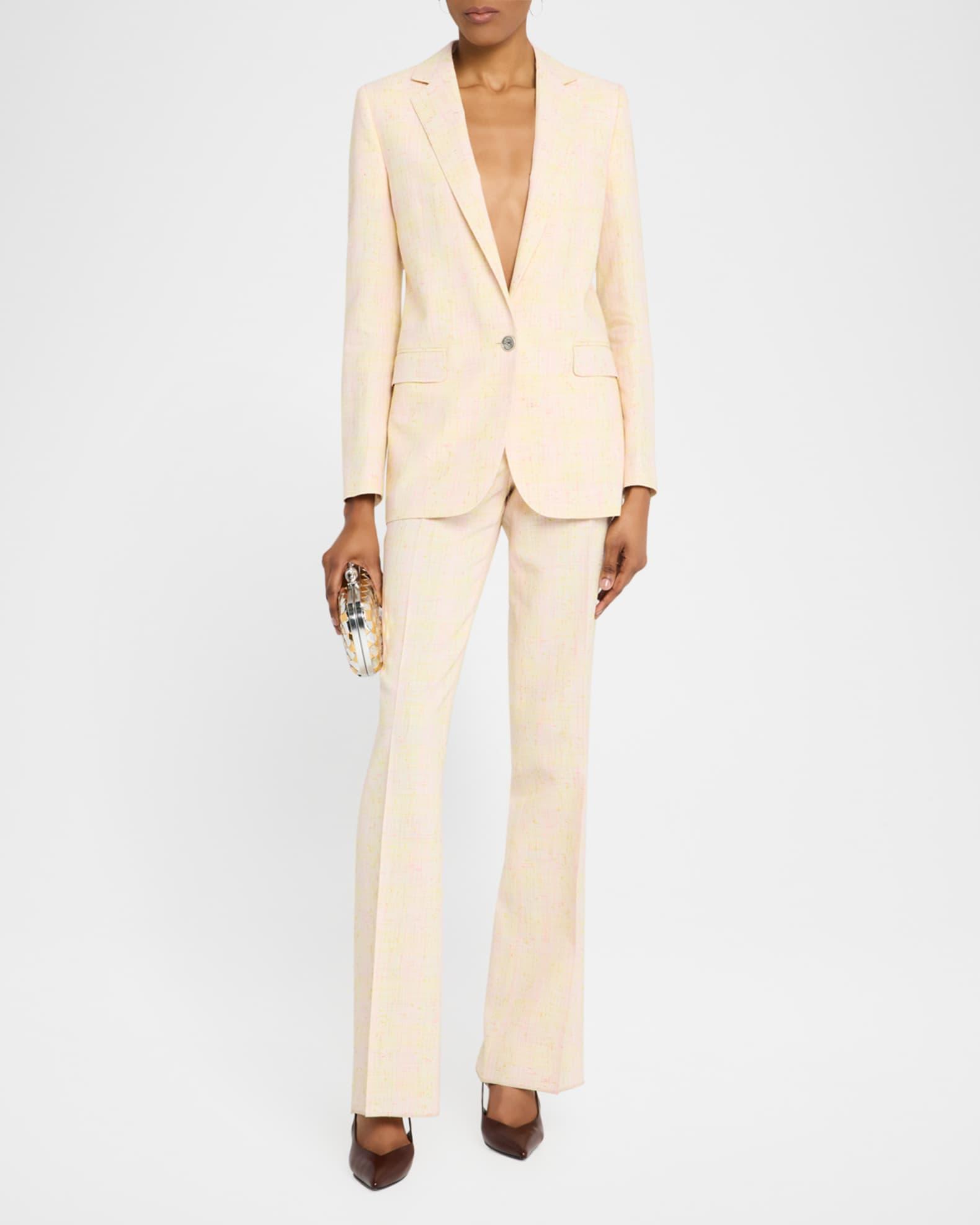 Iridescent Tweed Single-Breasted Jacket Product Image