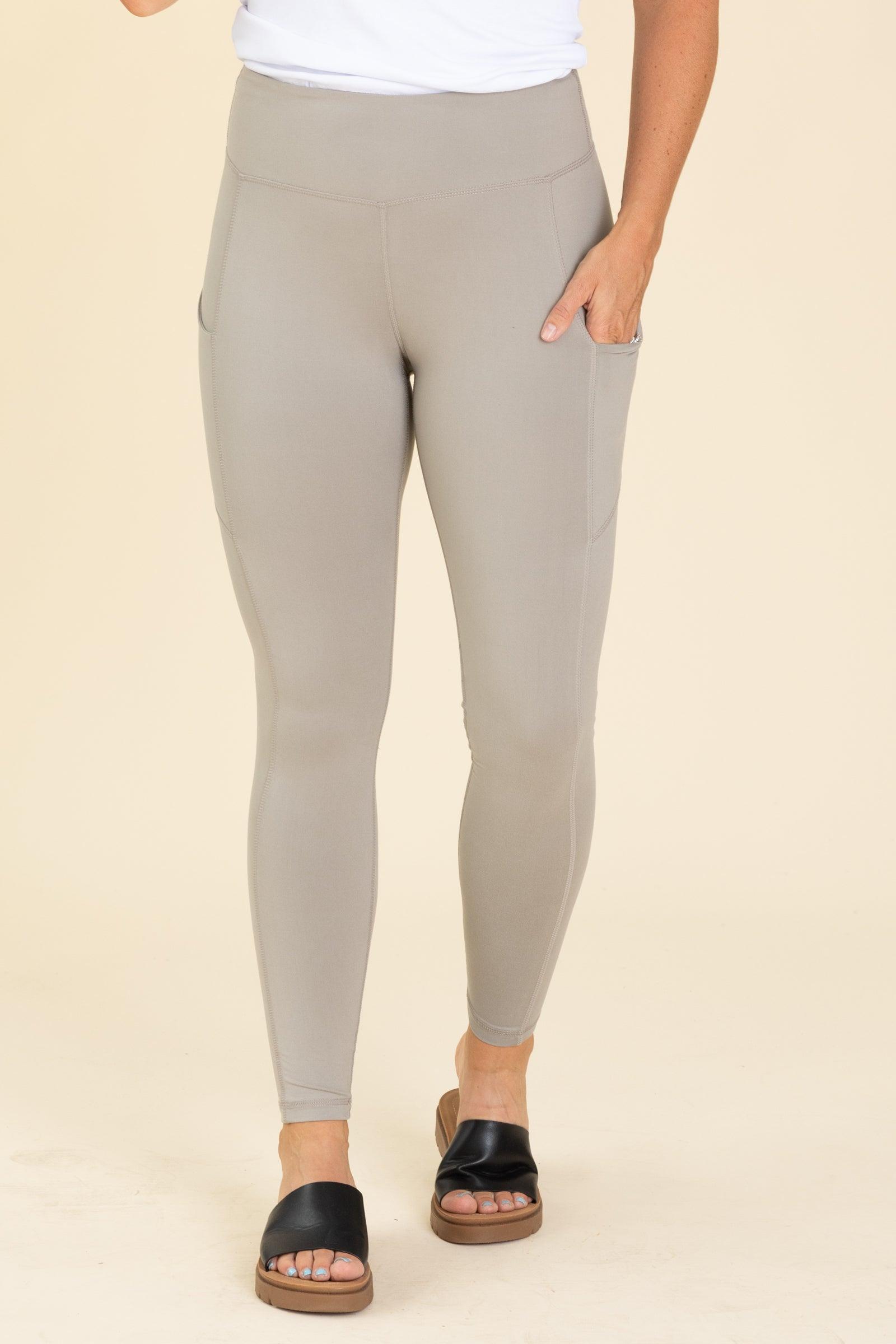 Buttery Soft Basic Leggings With Side Pockets Product Image