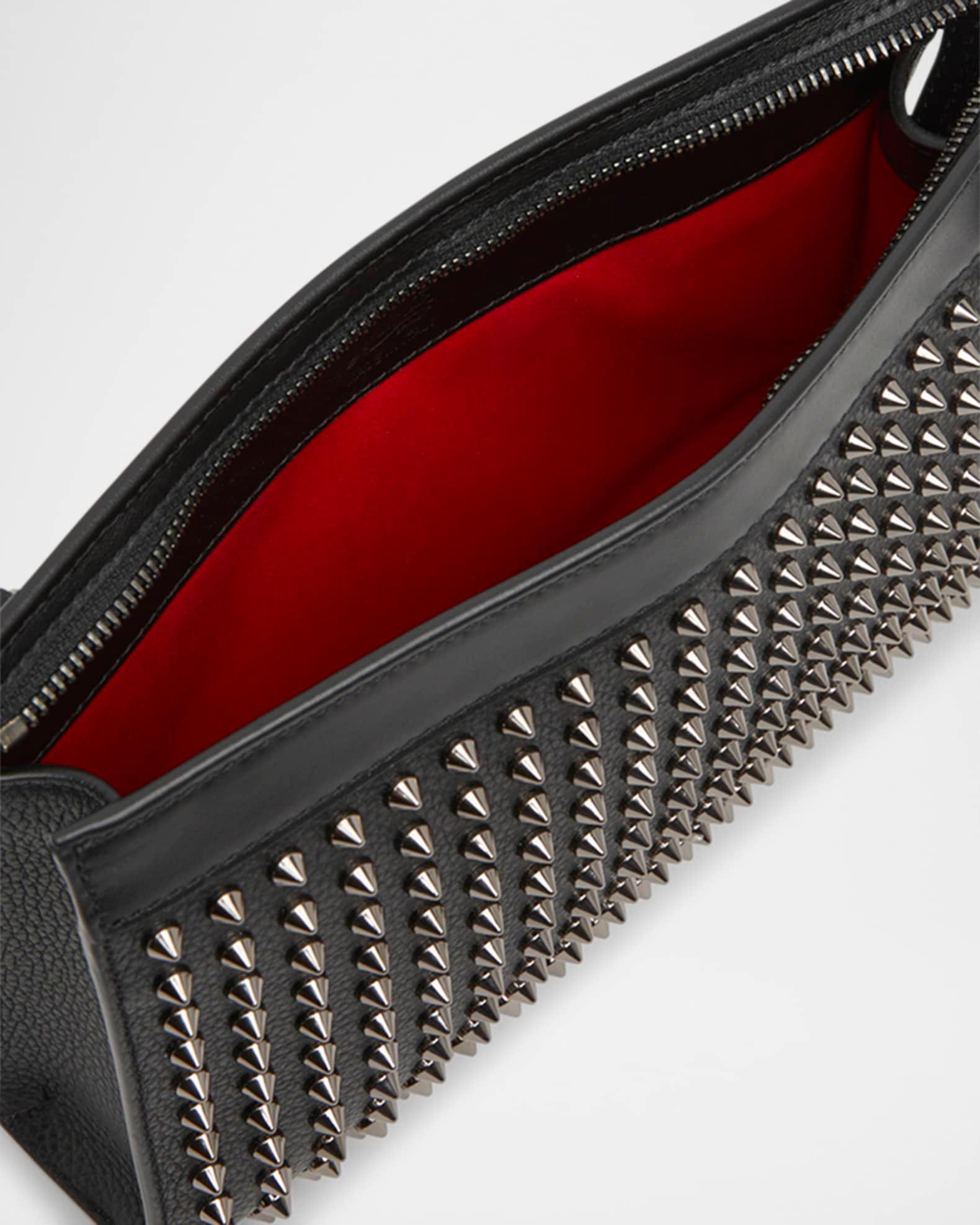 Men's Funky Leather Empire Spikes Crossbody Bag Product Image