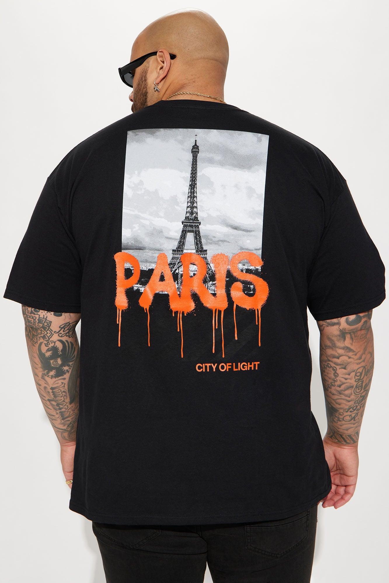 Paris Drip Short Sleeve Tee - Black Product Image