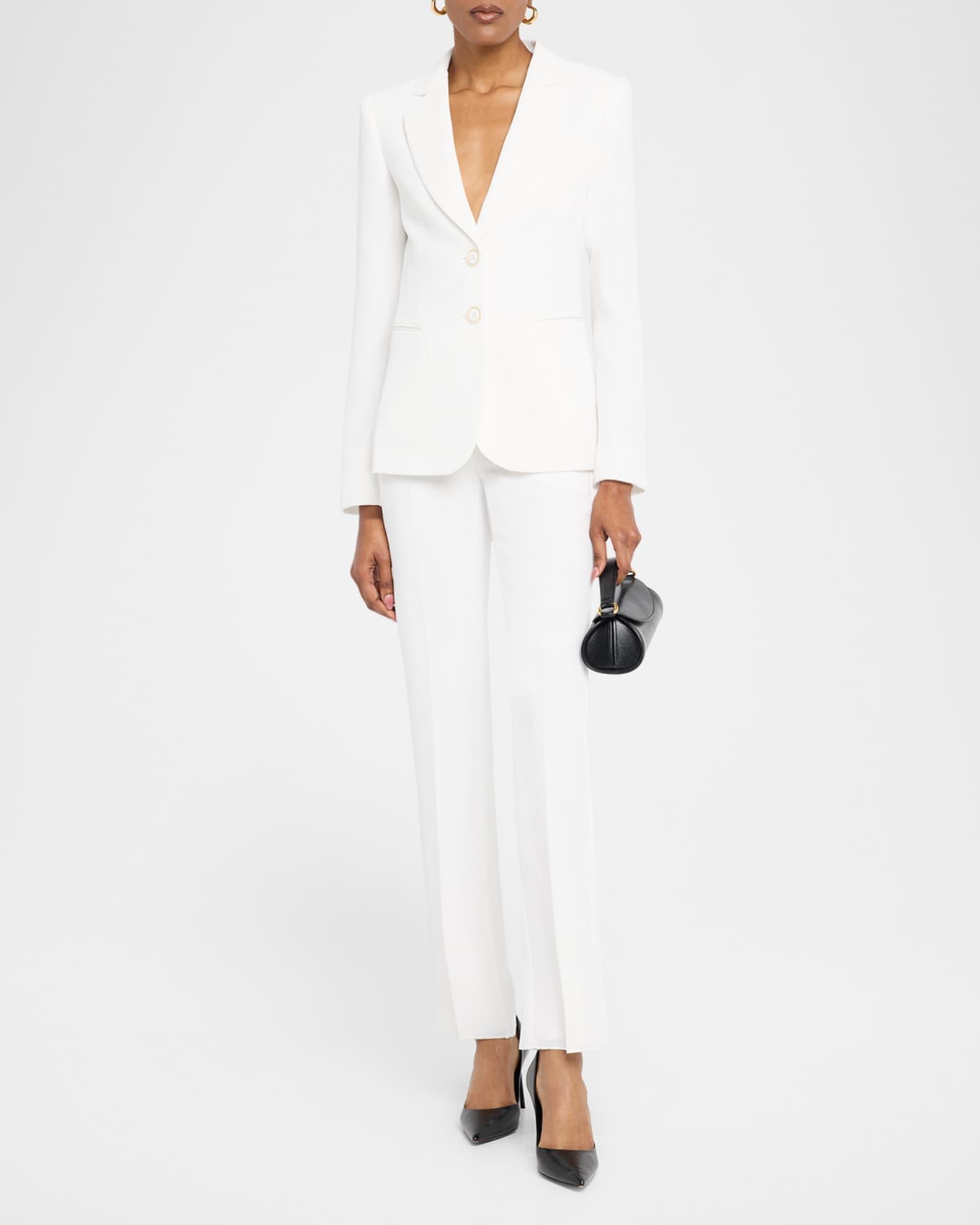 Cropped Slim-Fit Waffle Trousers Product Image