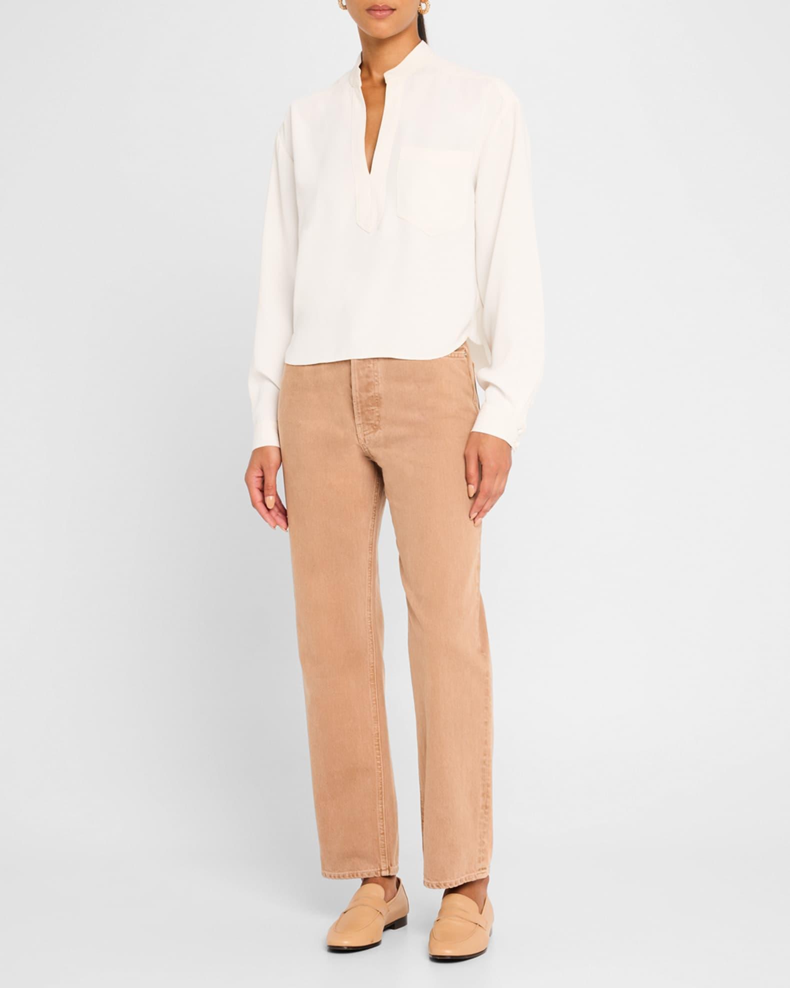 Dean Collared V-Neck Top Product Image