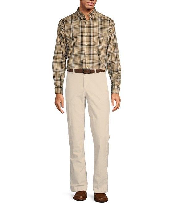 Roundtree & Yorke Stewart Classic Fit Flat Front Corduroy Pants Product Image