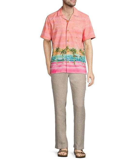 Caribbean Ombre Sunset Cabana Woven Top Product Image