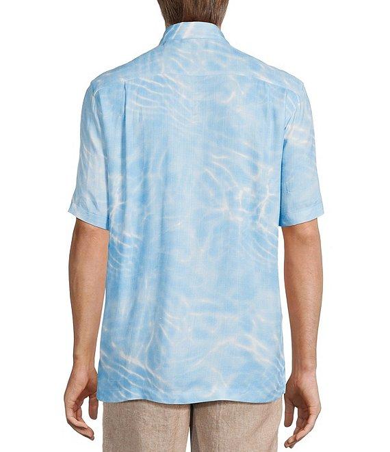 Caribbean Clear Water Print Short Sleeve Woven Shirt Product Image