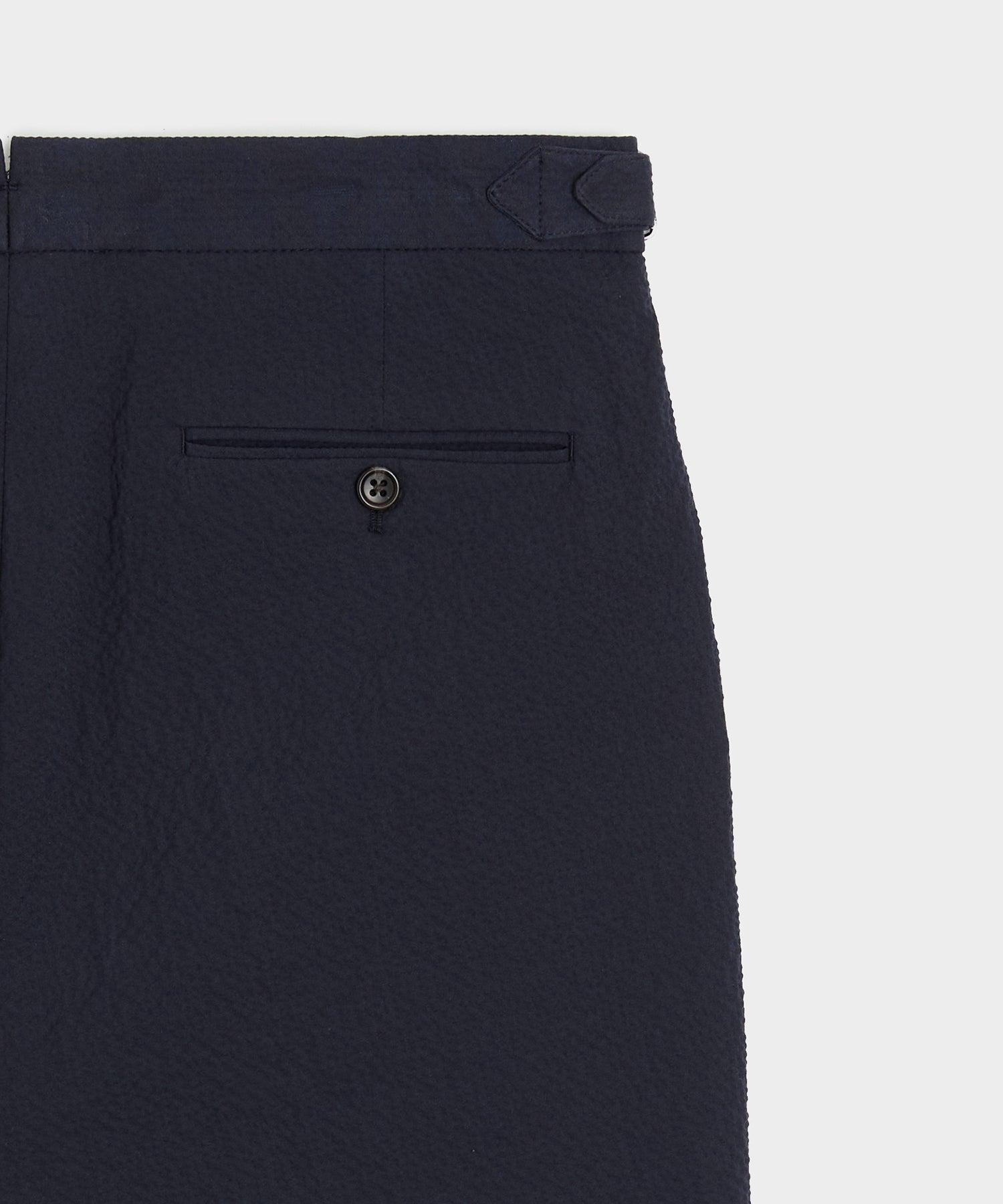 Italian Seersucker Side Tab Trouser Product Image