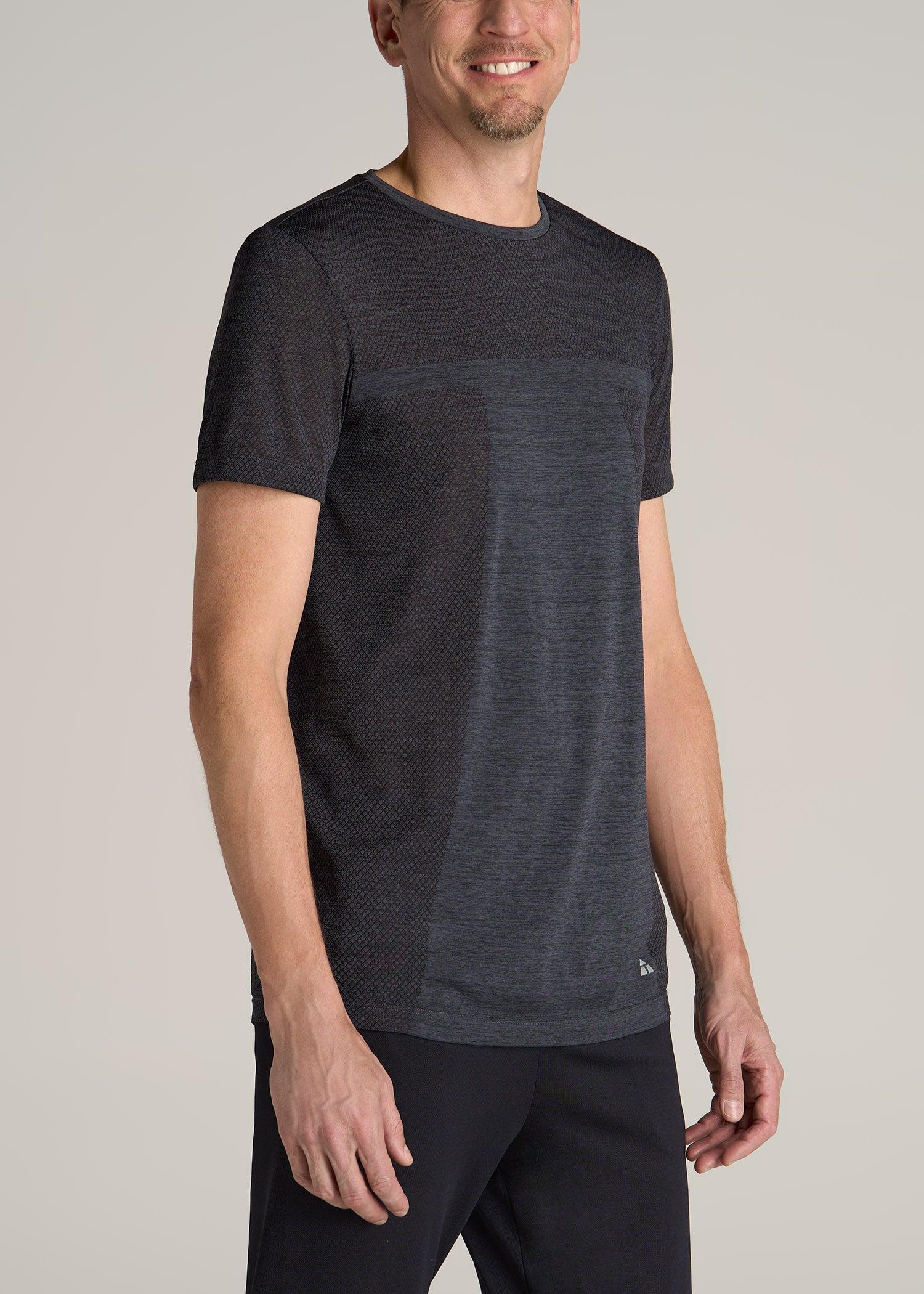 A.T. Performance MODERN-FIT Engineered Athletic Tall Tee in Charcoal Mix Male Product Image
