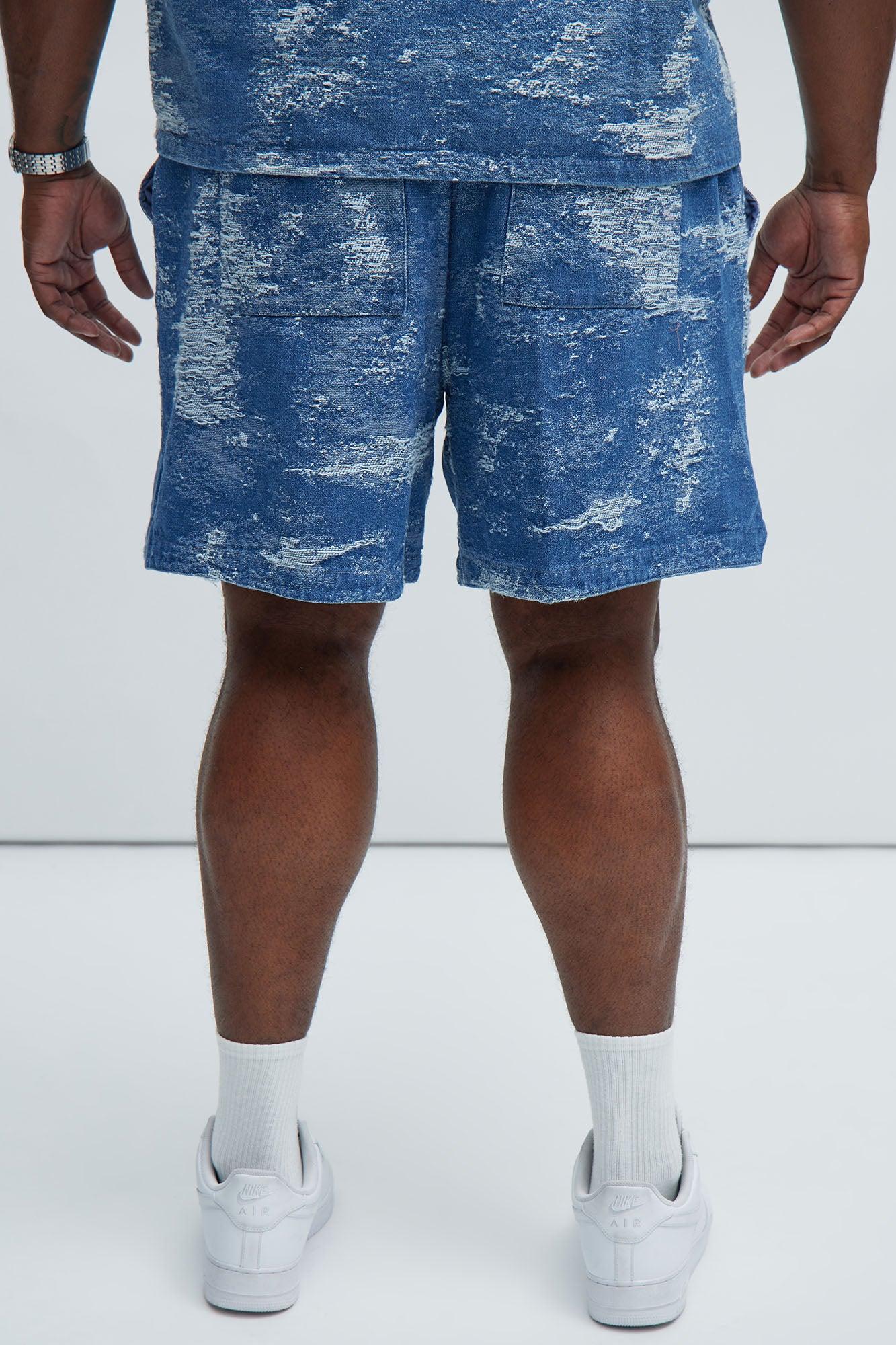 Cloud 9 Textured Warm up Shorts - Light Blue Product Image