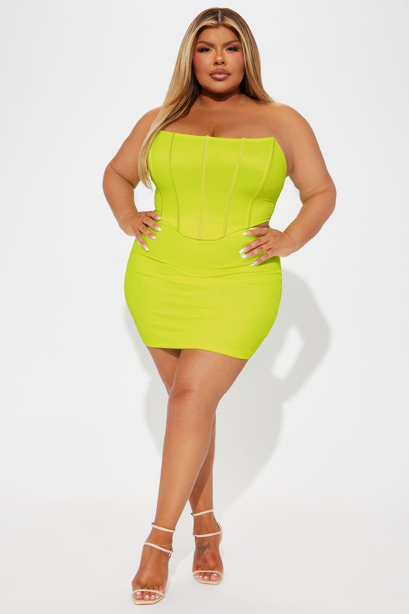 Vegas Night Skirt Set - Lime Product Image