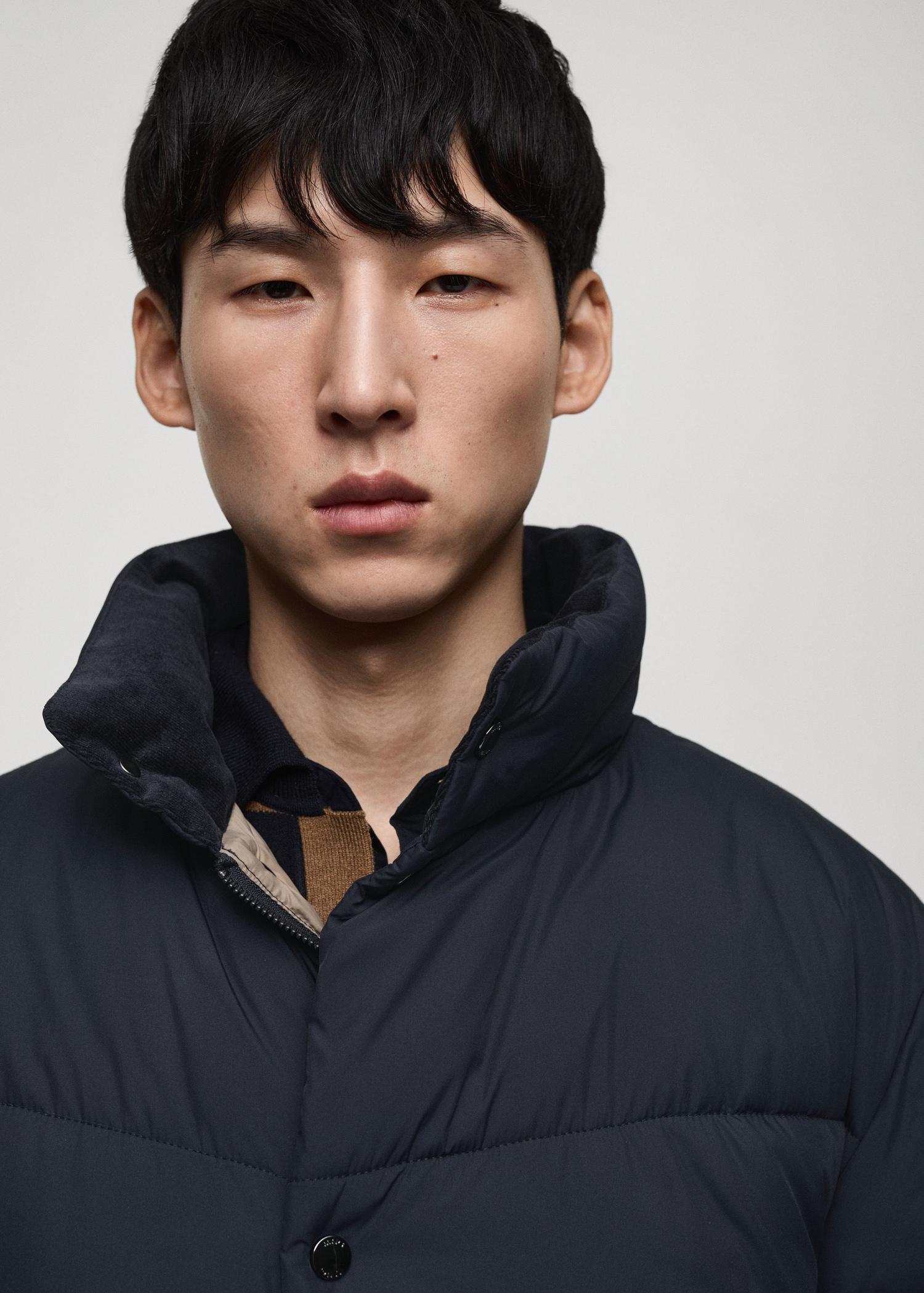 Water-repellent quilted anorak - Men | MANGO USA Product Image