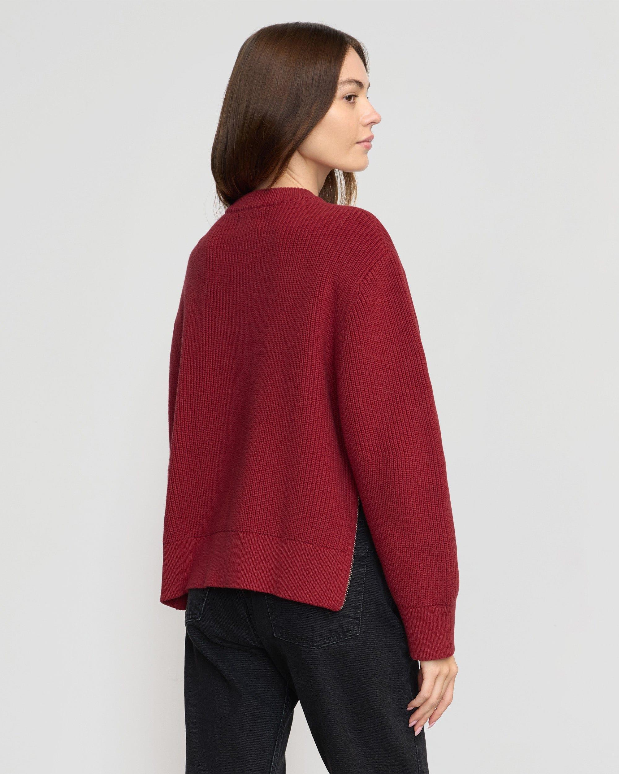 Tate Organic Cotton Side-Zip Sweater Product Image