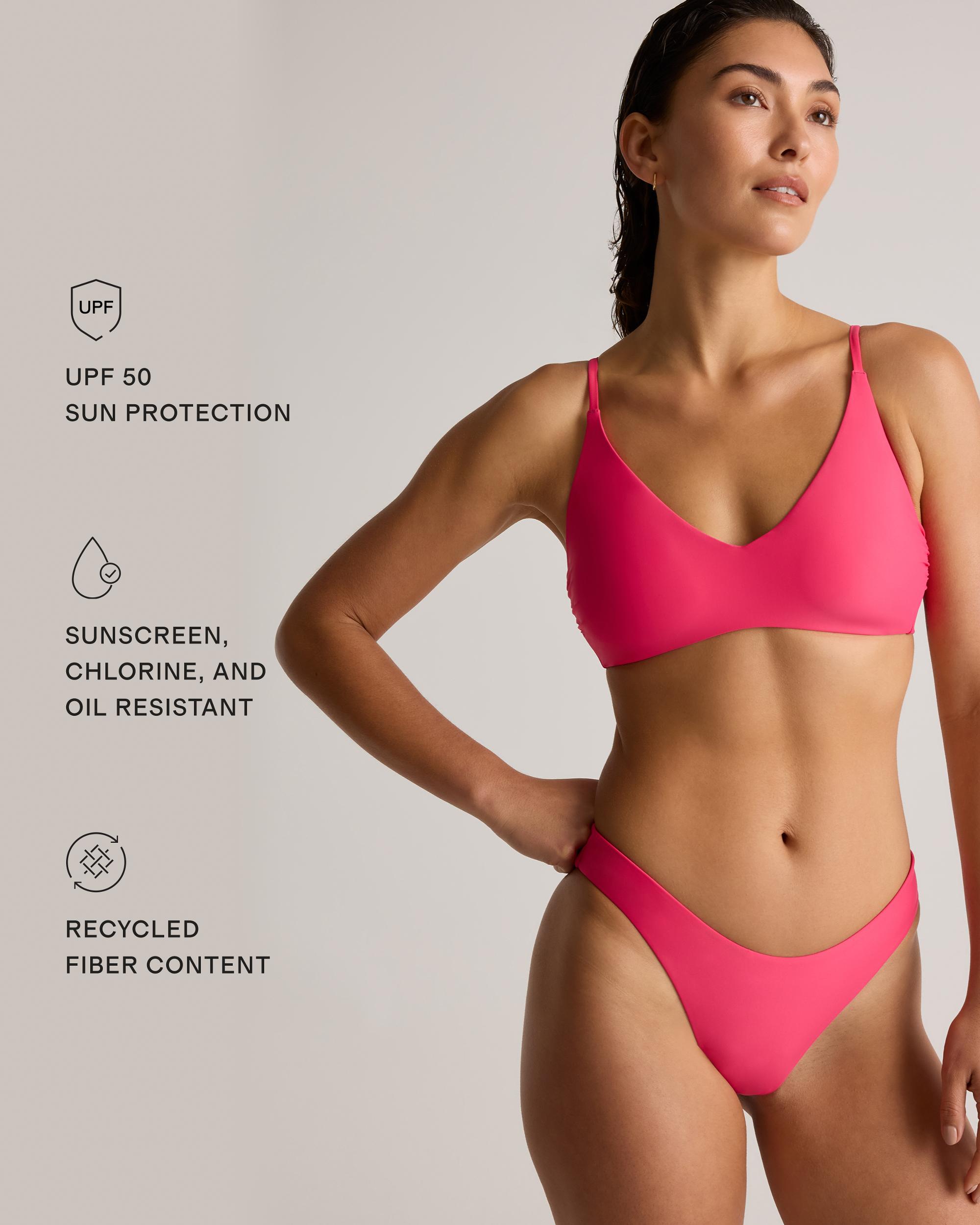 Quince | Women's Italian High-Leg Bikini Bottom Size XL, 78% Recycled Polyamide, 22% Spandex Product Image