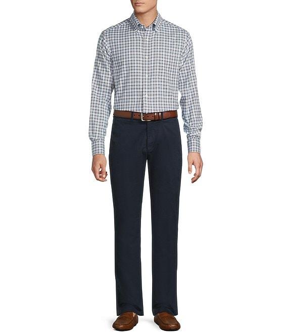 Cremieux Blue Label Washed Oxford Tight Plaid Long Sleeve Woven Shirt Product Image