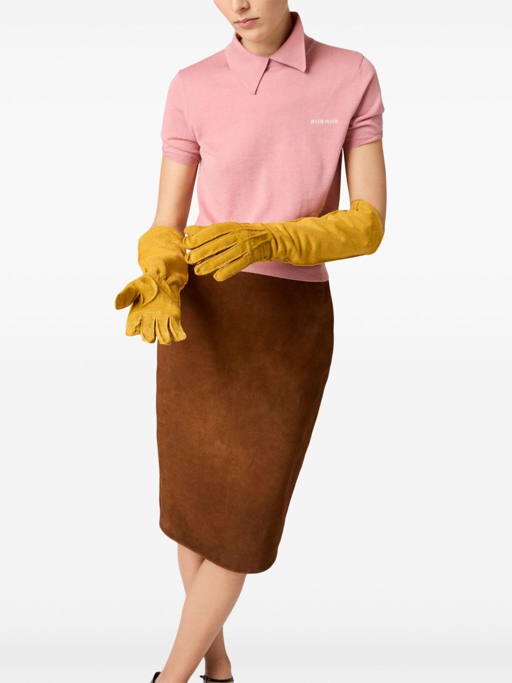 knitted polo shirt Product Image