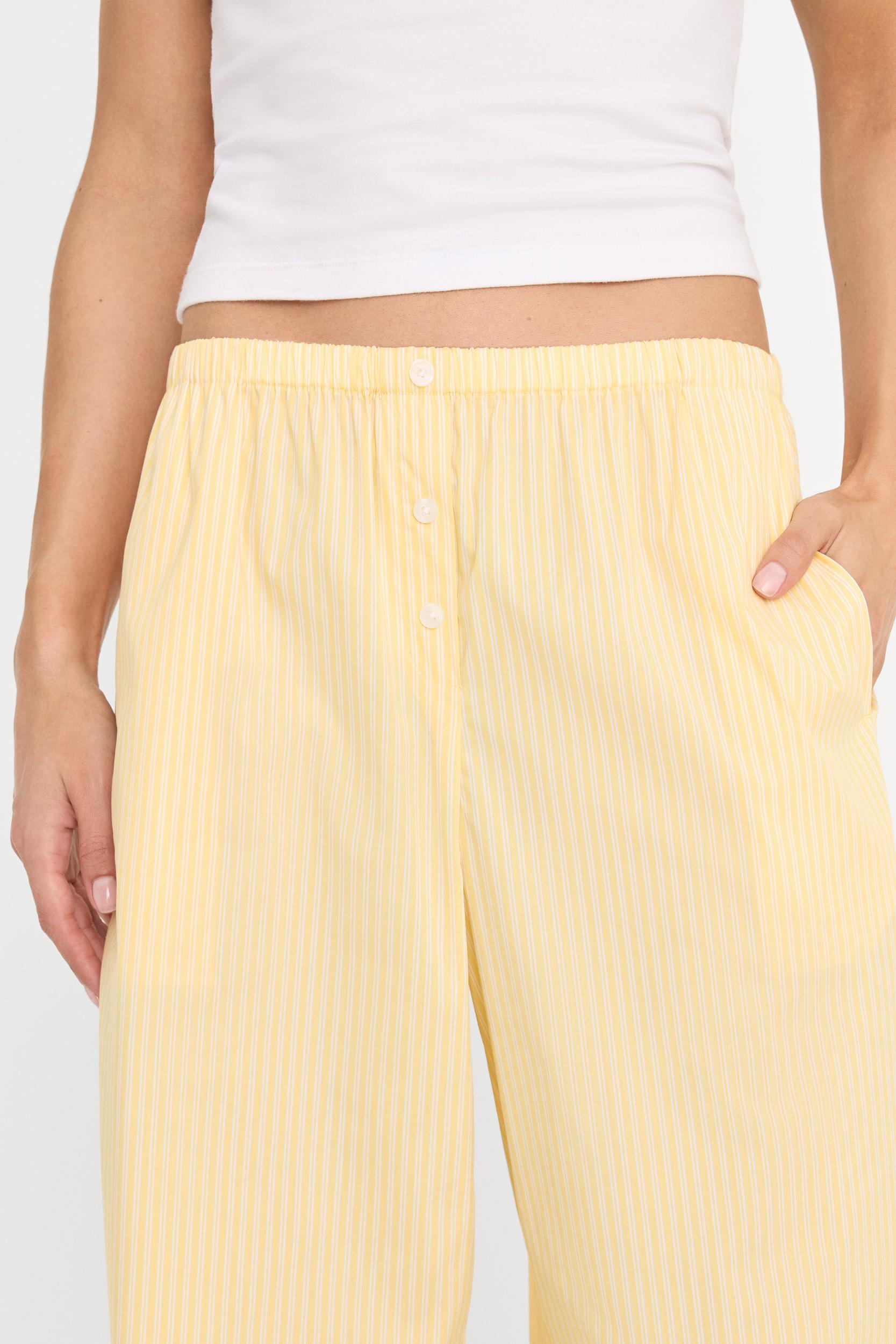 POPLIN PULL ON PANTS | BUTTERBEAM STRIPE Product Image