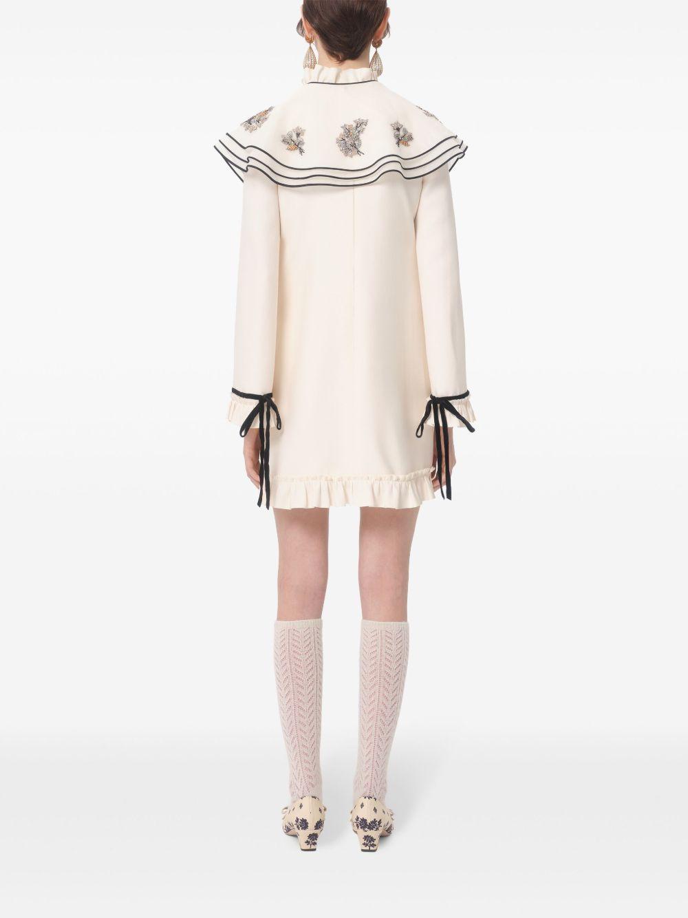 Crepe Couture embroidered mini dress Product Image