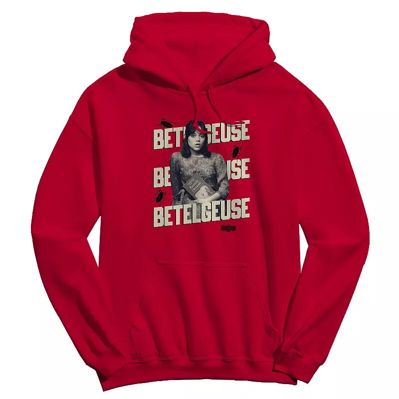 Men's Betelgeuse Repeat Beetlejuice Graphic Crew Fleece Hoodie, Adult Unisex,  Product Image