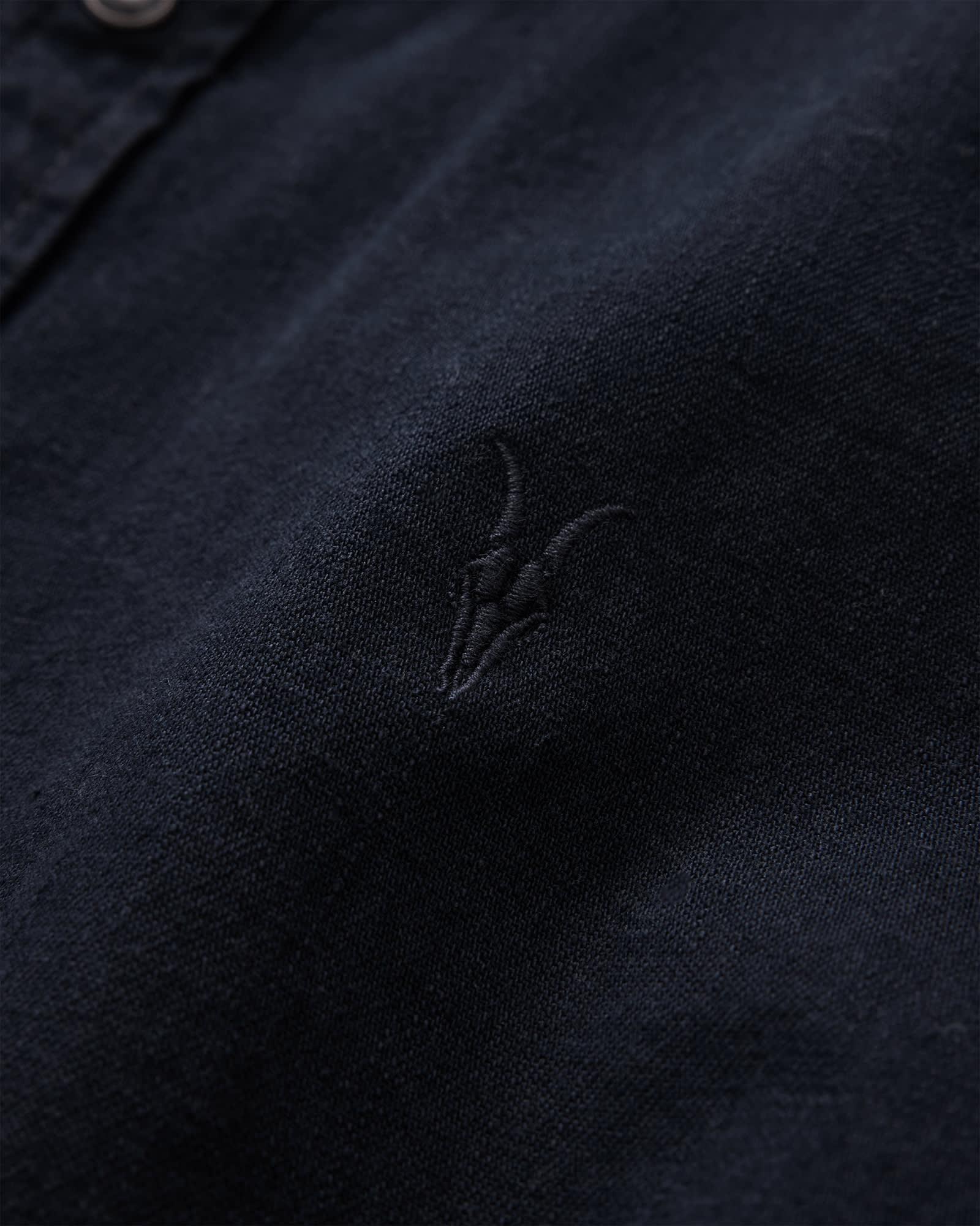 Gleason Press Stud Ramskull Denim Shirt Product Image