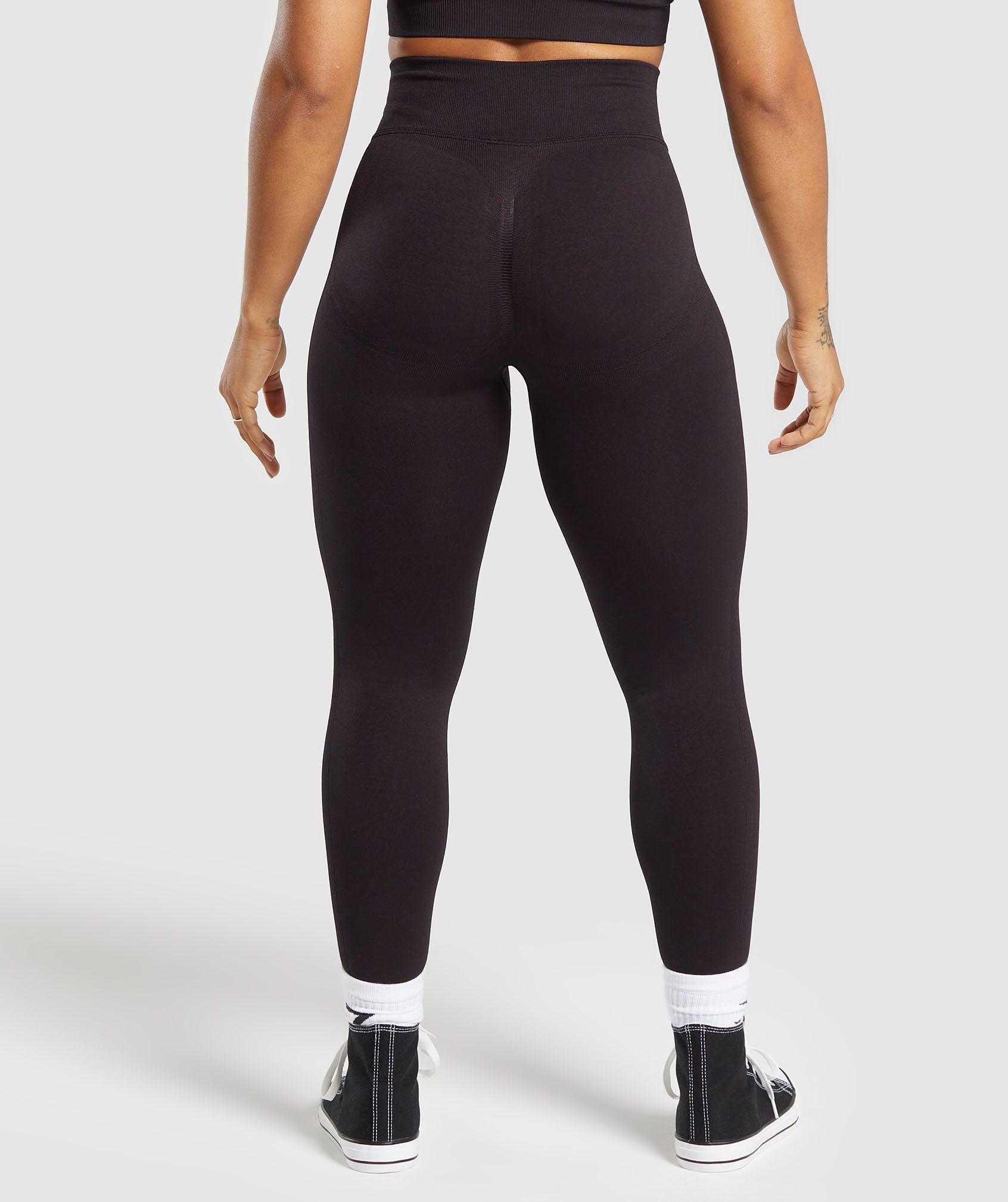 Gymshark Lift Seamless Leggings - Depth Purple/Black Marl Female Product Image