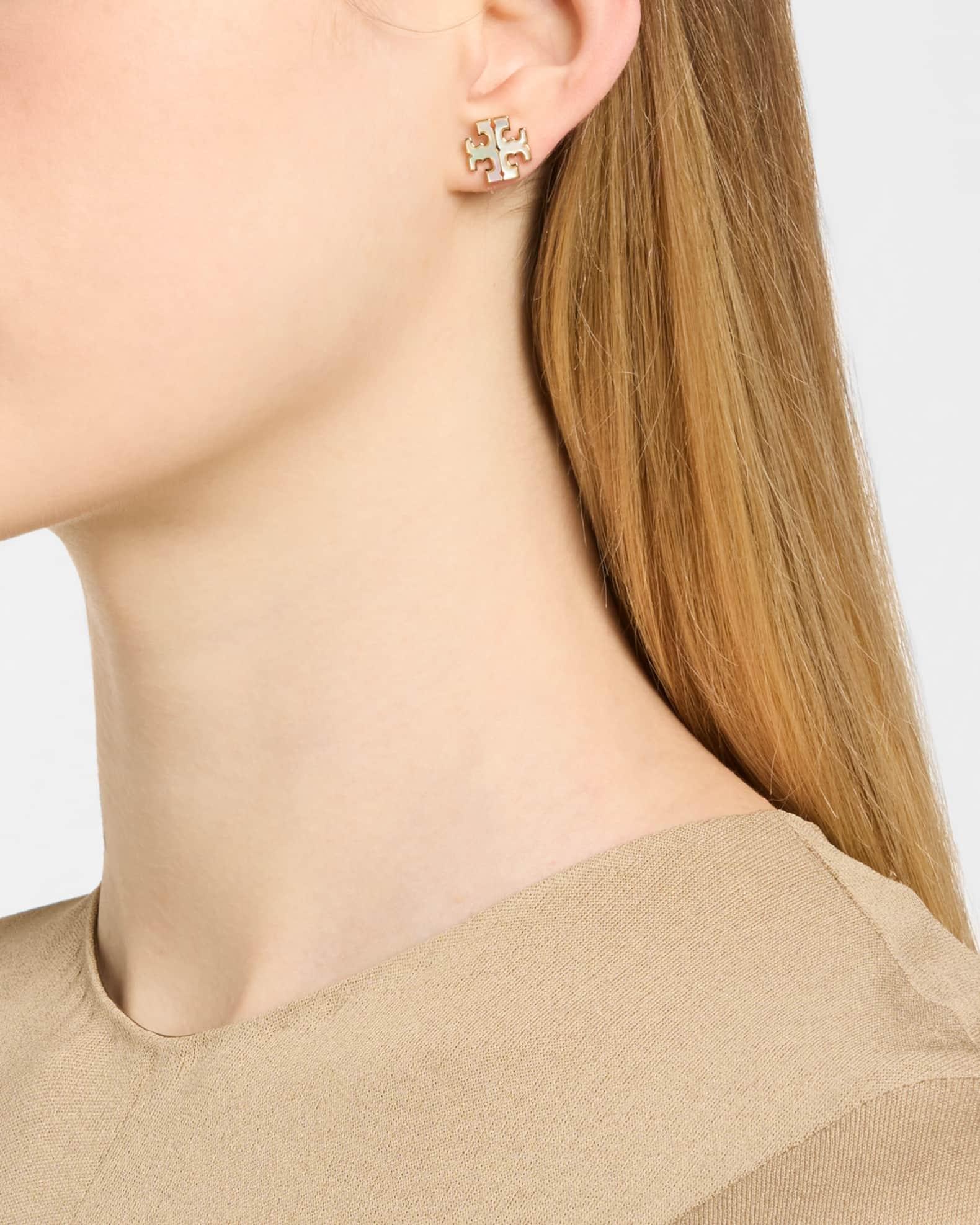 Kira Mother-of-Pearl Stud Earrings Product Image