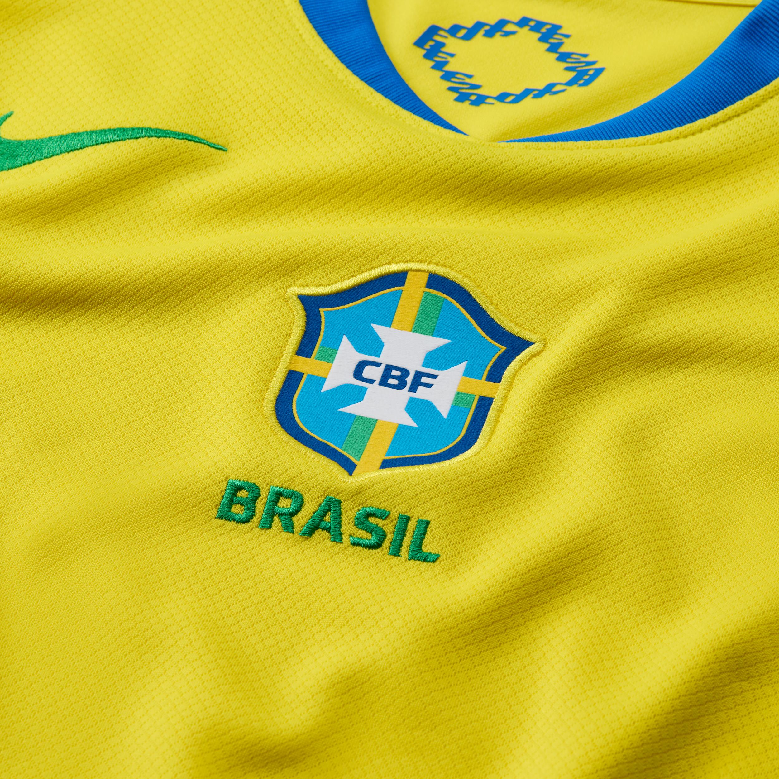 Brazil 2025 Stadium Home (Team) Nike Women's Dri-FIT Soccer Replica Jersey Product Image