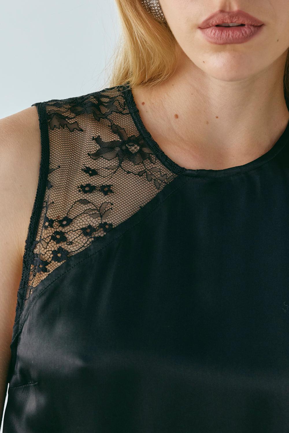 Dorit Lace Maxi Dress Black Product Image