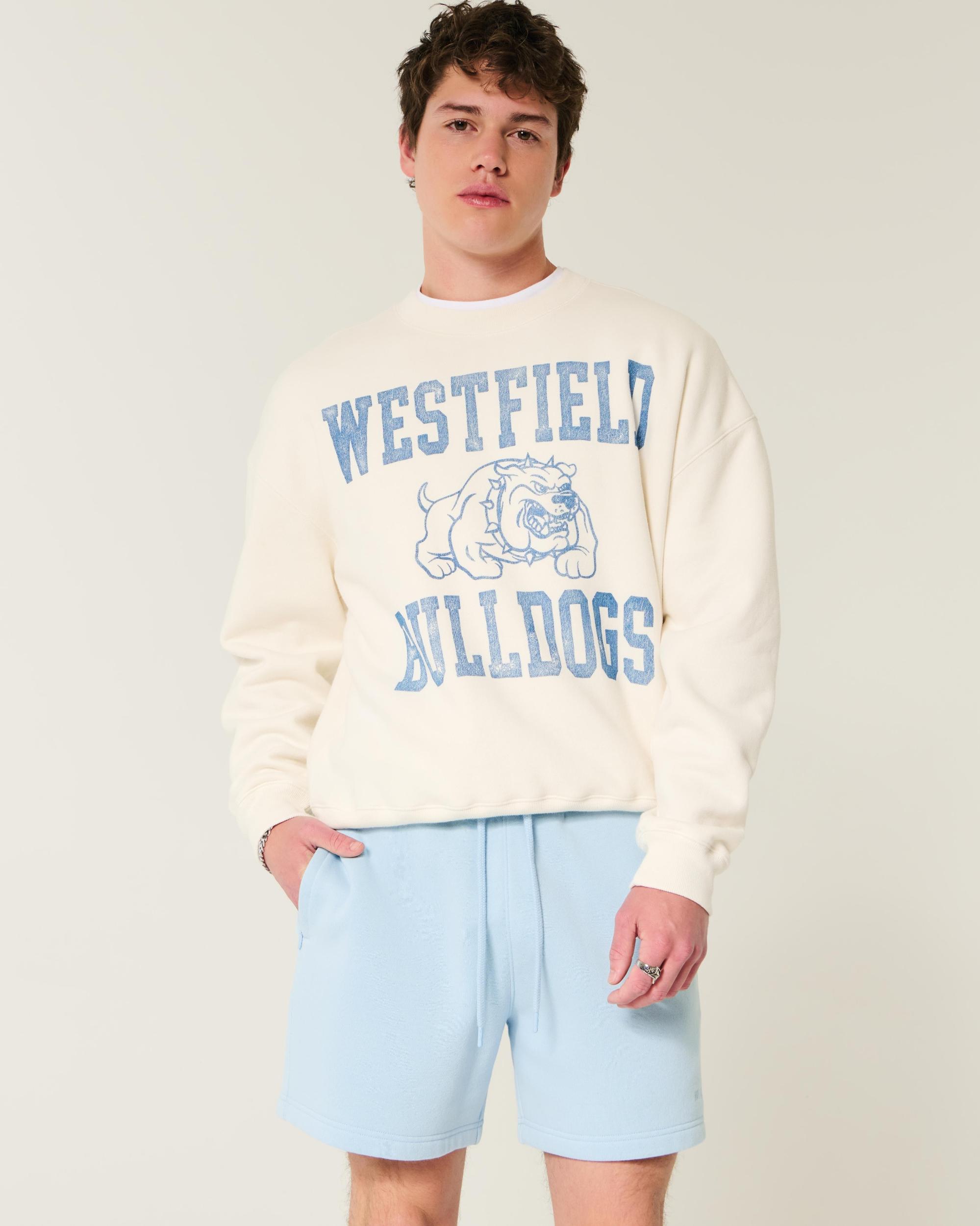 Mid-Thigh Loose Fleece Shorts Product Image