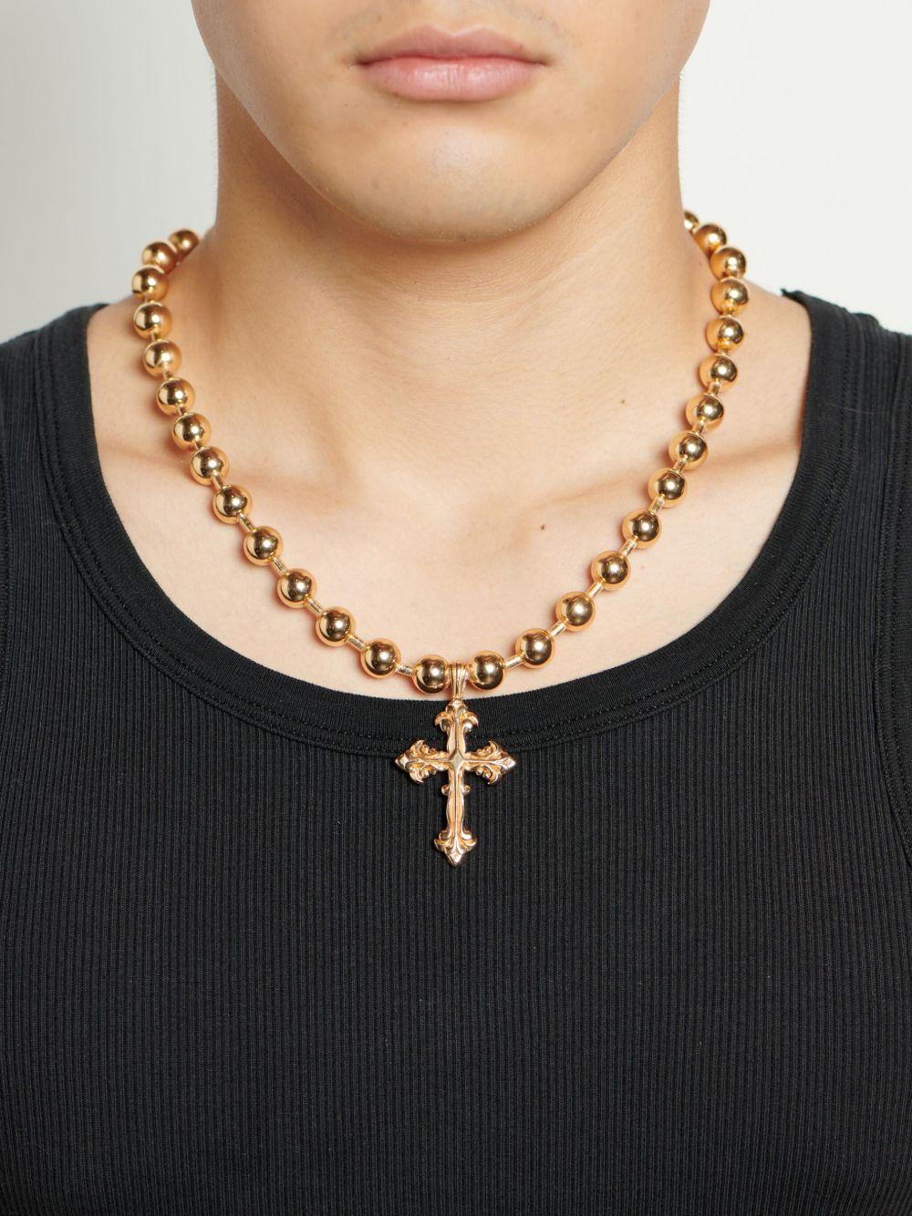 beaded cross necklace Product Image
