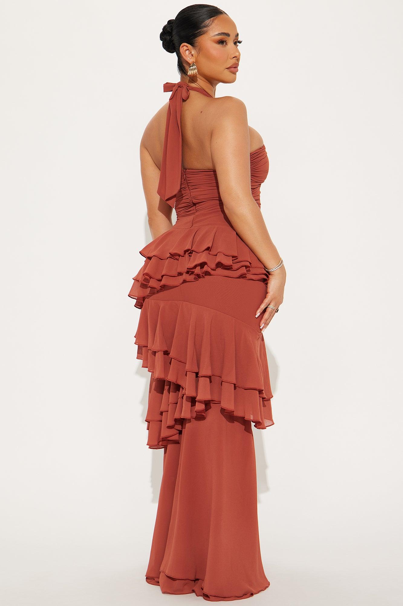 Carrina Maxi Dress - Rust Product Image
