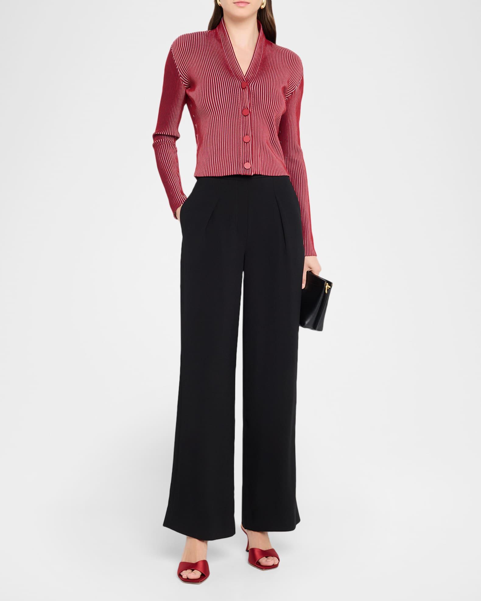 High-Rise Stretch Trousers Product Image