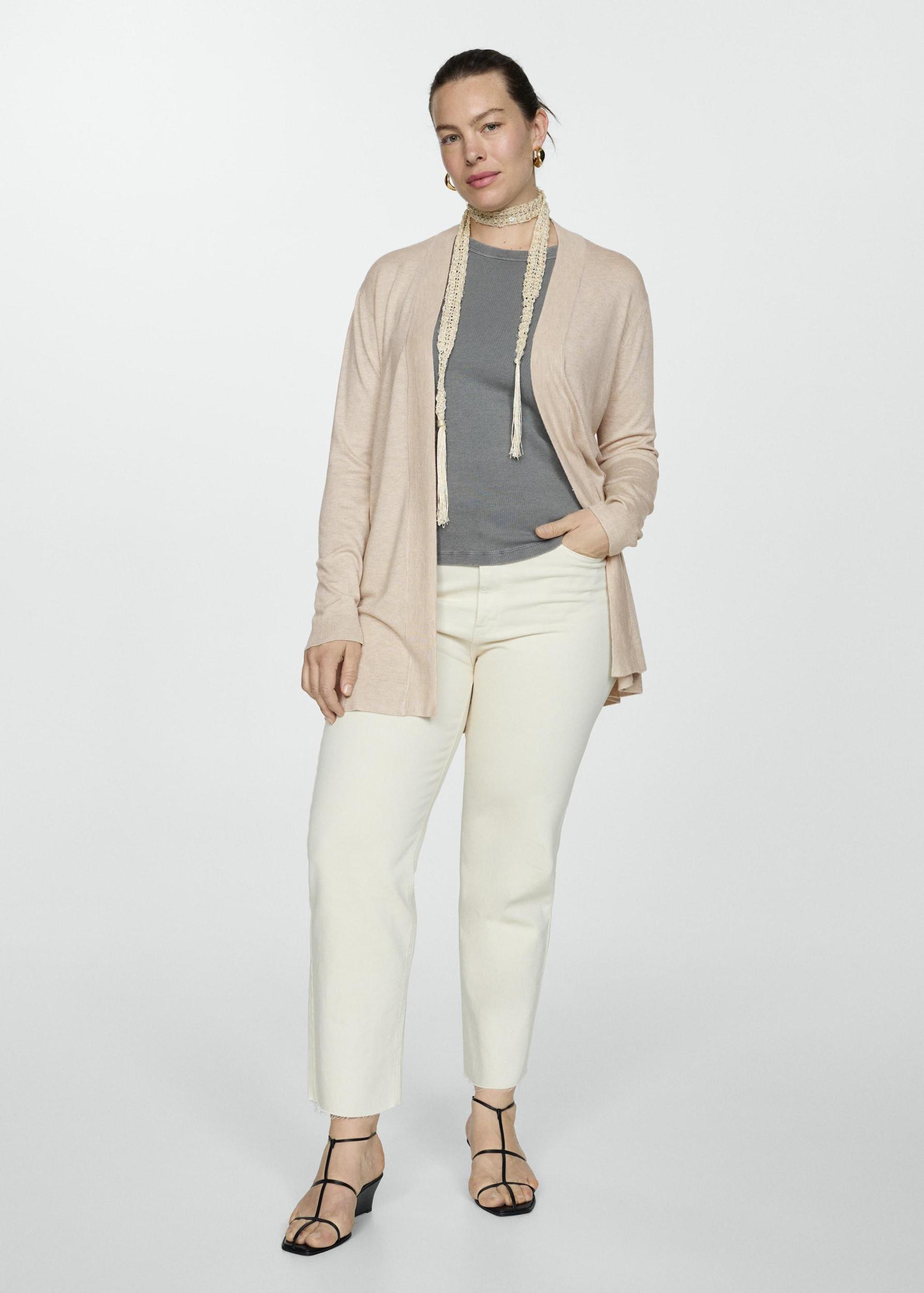 Fine-knit cardigan - Women | MANGO USA Product Image