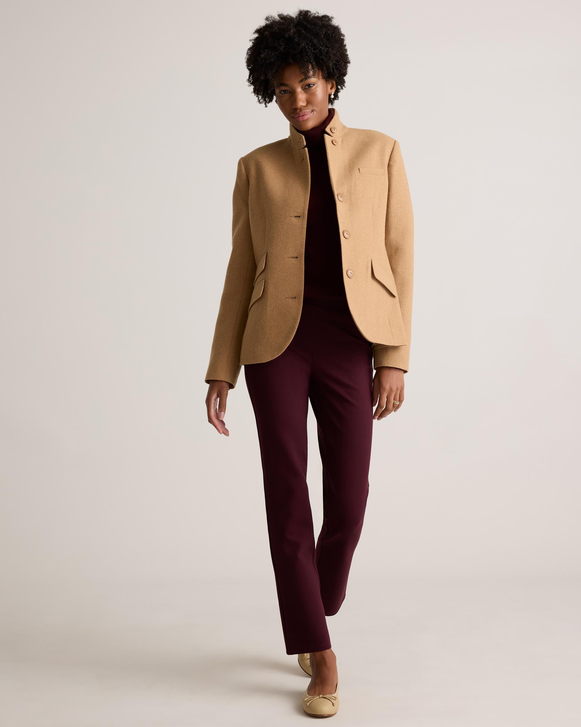 Quince | Women's Italian Wool Stand Collar Blazer Product Image