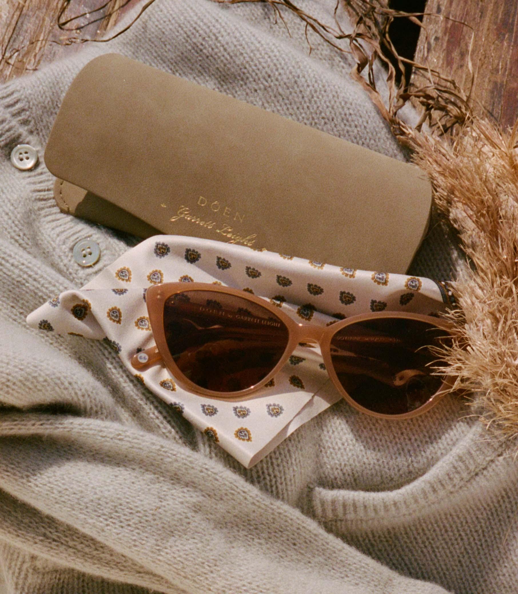 DÔEN BY GARRETT LEIGHT DOYENNE SUNGLASSES -- MINK Product Image