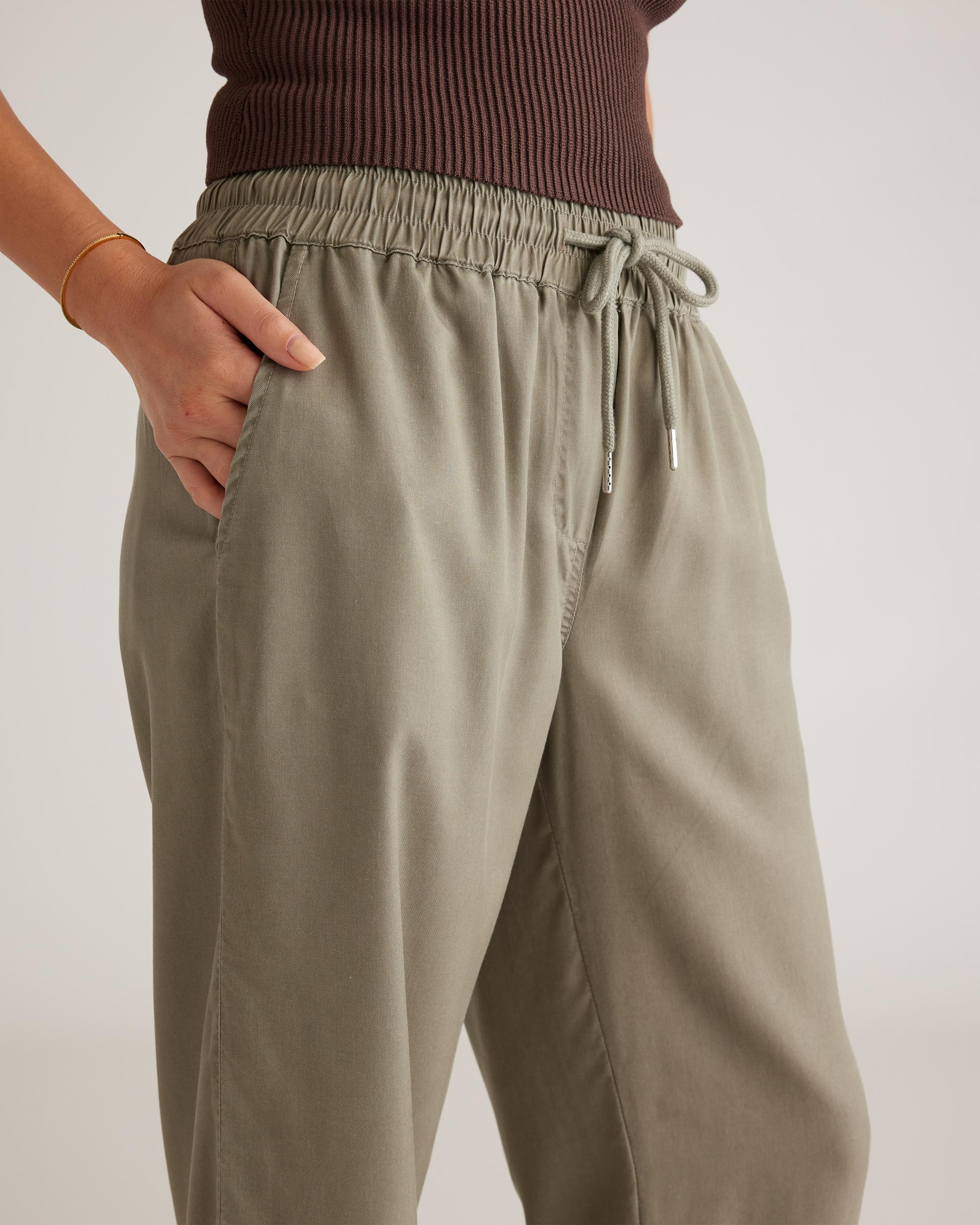 Quince | Women's Vintage Wash Tencel Wide Leg Pants Size XS Product Image