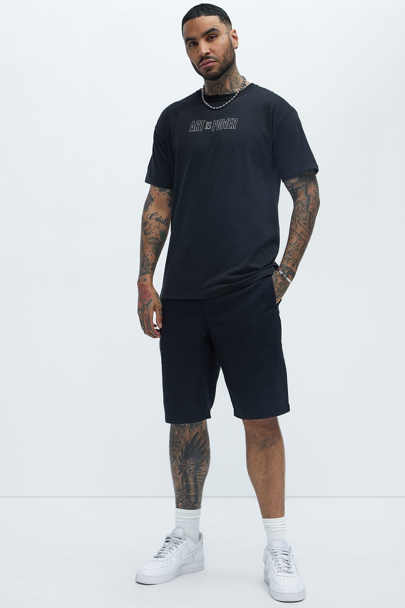 Art Is Power Short Sleeve Tee - Black Product Image