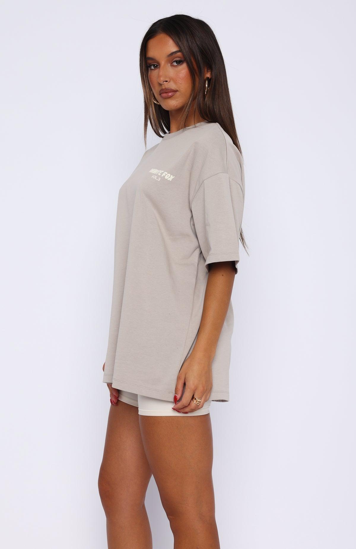 Offstage Back Graphic Oversized Tee Grey Product Image