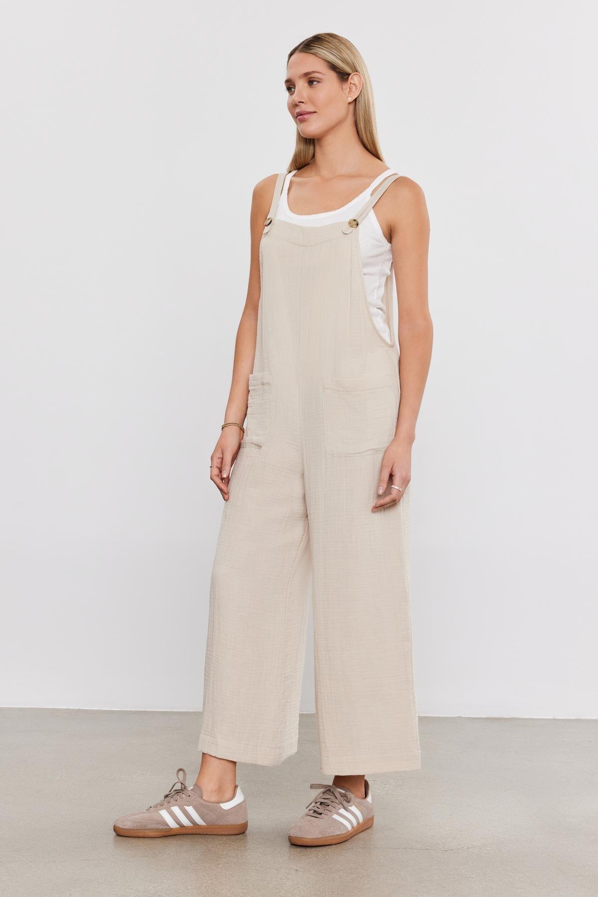 Everlee Cotton Gauze Jumpsuit Product Image