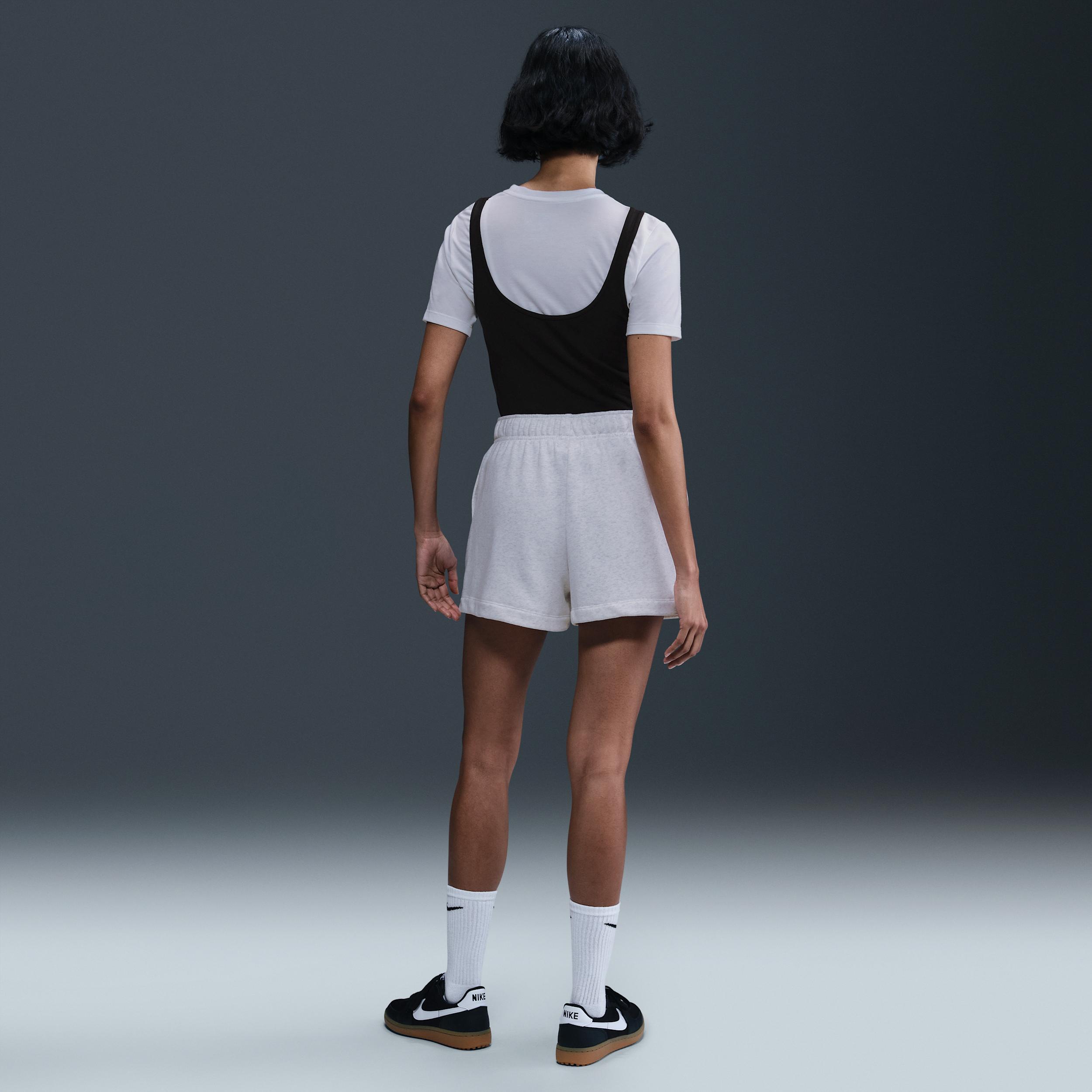 Womens Nike Sportswear Club Fleece Mid-Rise 4 Graphic Shorts | HJ1282-051 Product Image