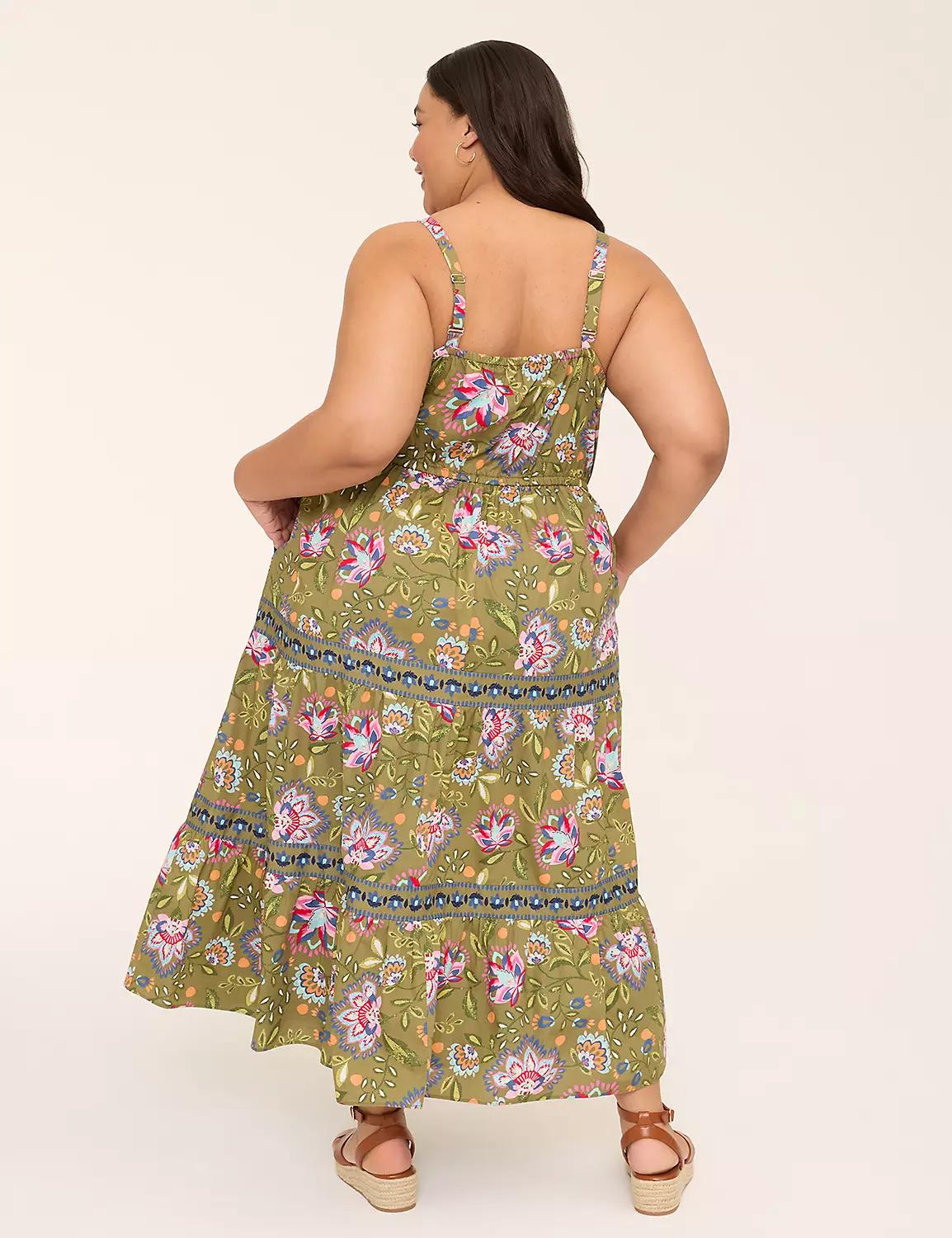 Shirred-Bodice Maxi Dress Product Image