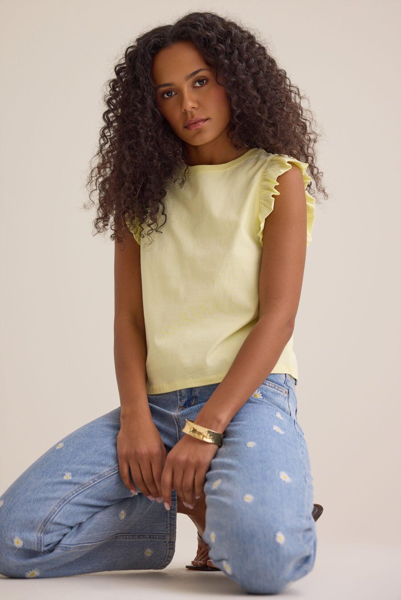 Elaine Ruffle Top Product Image