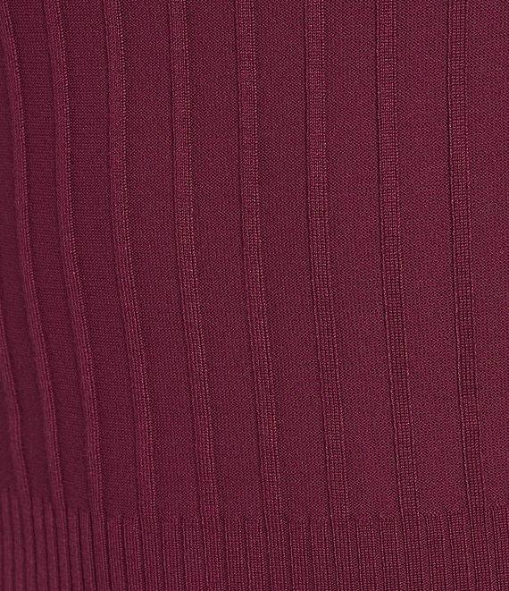 KARL LAGERFELD PARIS Knit Round Neck Short Sleeve Top Product Image