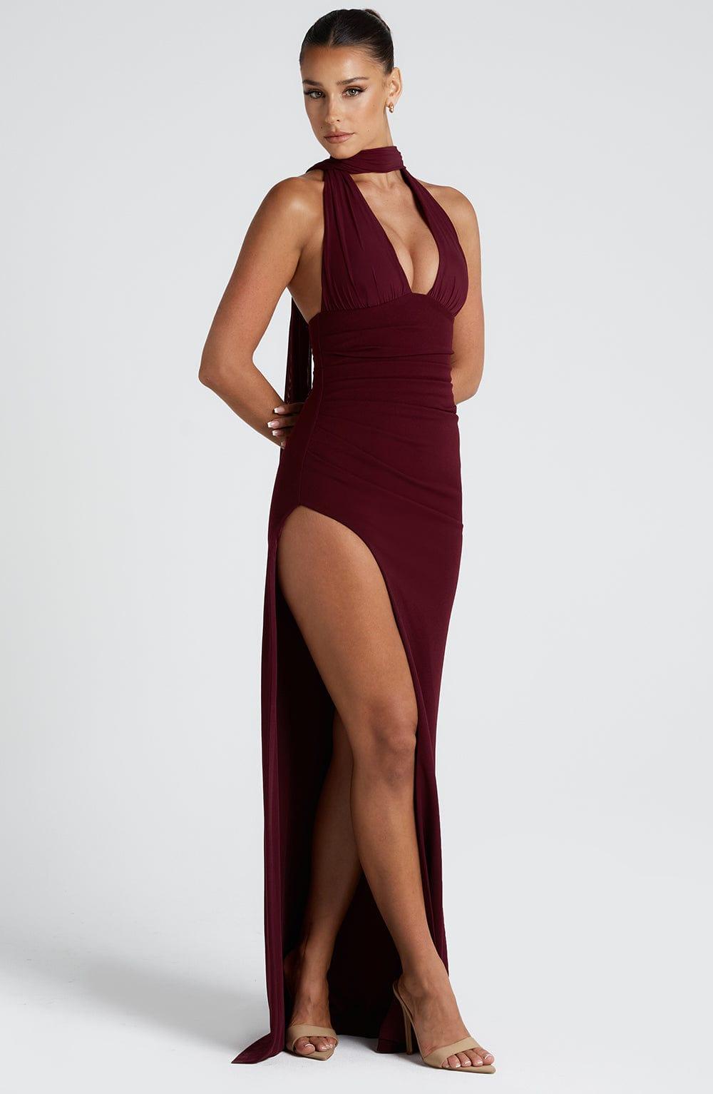 Paulina Maxi Dress - Cherry Lacquer Product Image