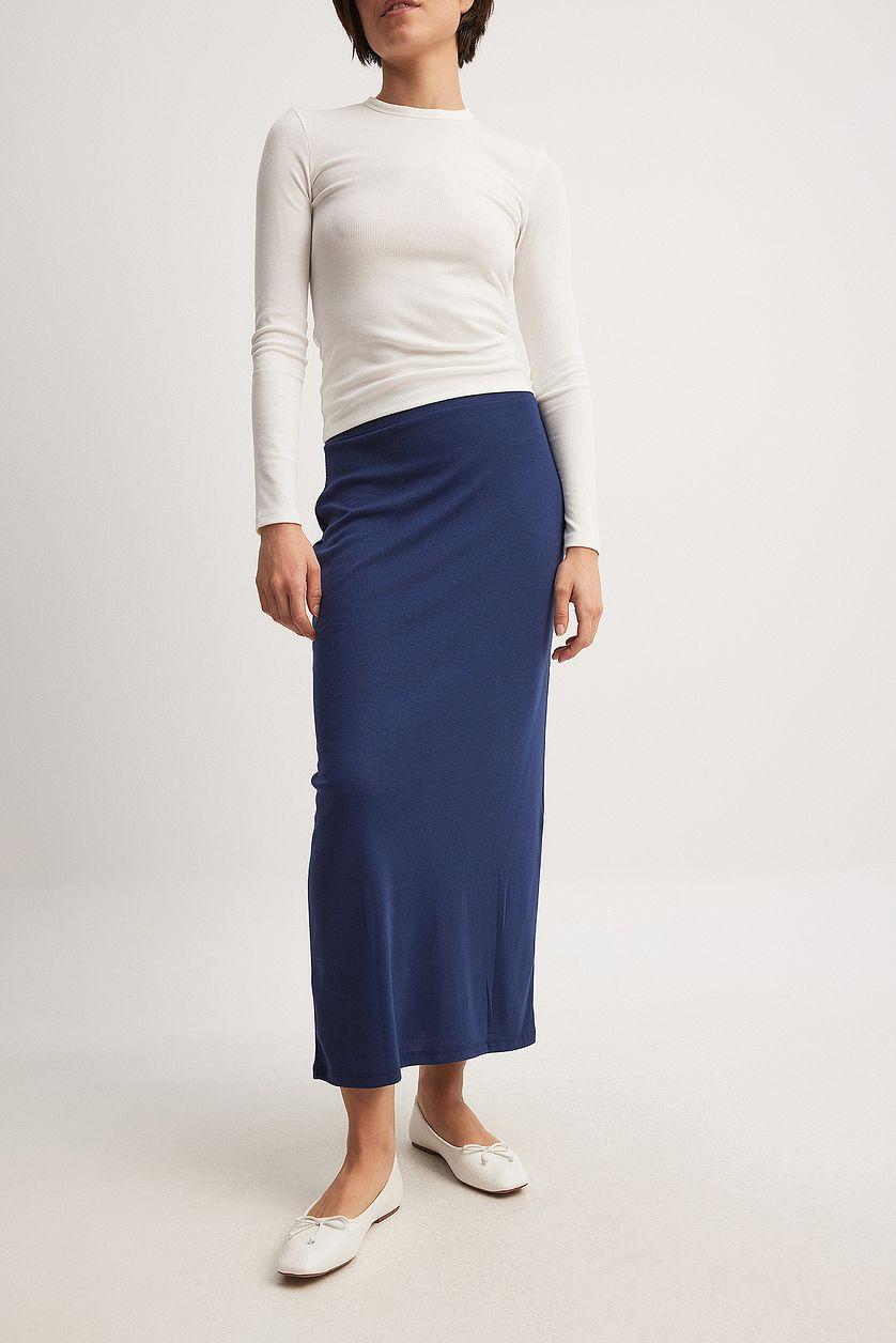 Rib Maxi Skirt Product Image