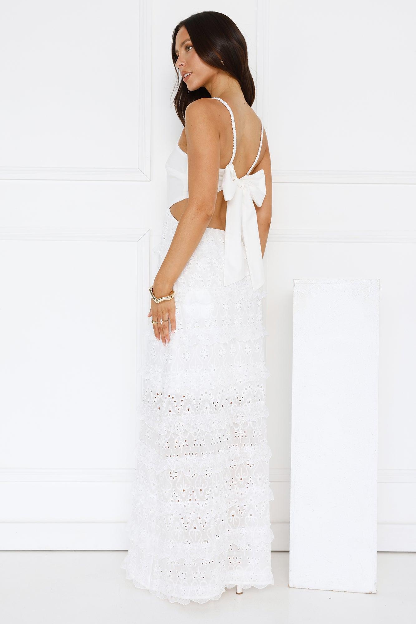 Chic Confidential Maxi Dress White Product Image
