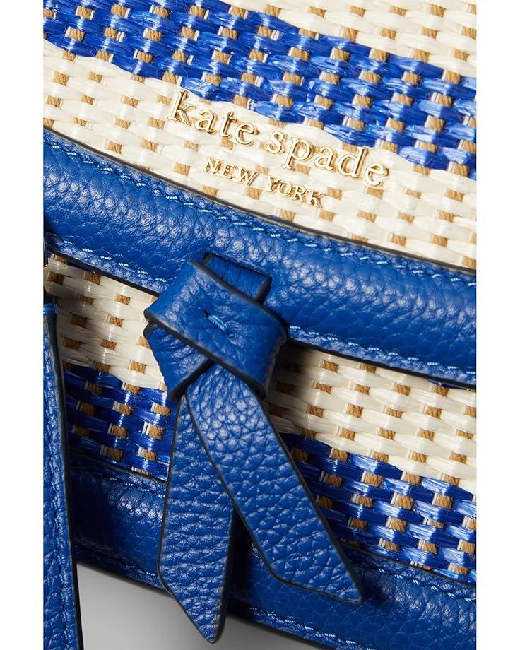 Kate Spade New York Knott Striped Woven Fabric Flap Crossbody Product Image