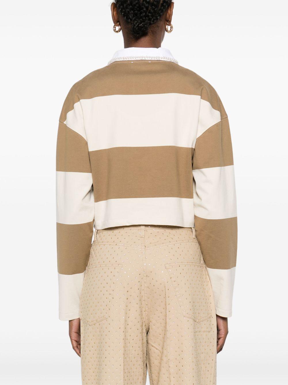 striped polo top Product Image