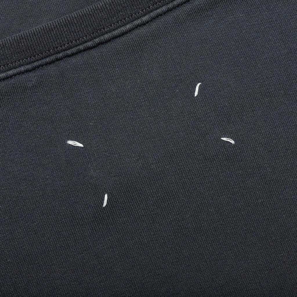 Reverse Applicated Stitch Logo Sweatshirt - Washed Black Male Product Image