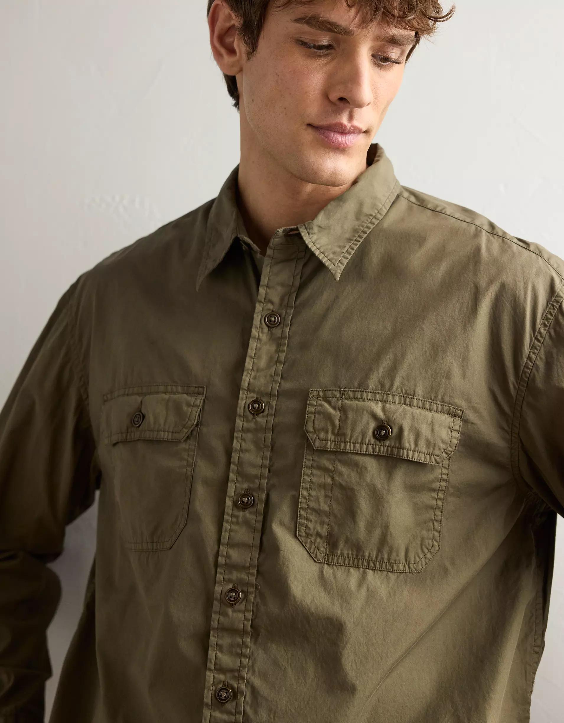 AE77 Premium Poplin Workshirt Product Image